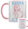 Grindstore Karma is A Cat Pink Inner 2-Tone Mug