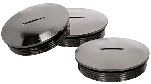 3 Stück Kalitec D4509220 PG9 Blindstopfen Messing rund mit O-Ring I 17mm Durchmesser I PG9 Blindstopfen Set I Staub und wasserdicht I IP68