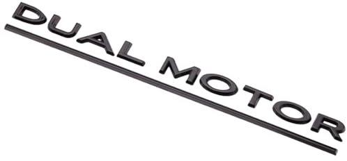 KEIVIWO Dual Motor Emblem Aufkleber für Tesla Model 3 Model Y, ABS