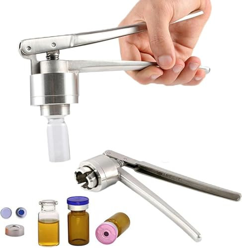 Pince à sertir les flacons rabattables, entièrement en aluminium/aluminium-plastique, sertisseuse manuelle pour flacons en acier inoxydable, outil de sertissage manuel des bouchons de bouteilles