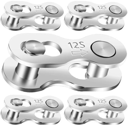 5 pares de eslabones perdidos para cadena de 12 velocidades para cadena de bicicleta, eslabones de cadena de bicicleta de 12 velocidades, enlace maestro, piezas de bicicleta, piezas de bicicleta,