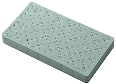 Multifunktionaler Lippenstift-Organizer, Ständer mit 36 Fächern, ABS-Silikon-Material, Ordnung in Ihrem Schminktisch, waschbares Design, Geschenk für Make-up-Liebhaber, 22 x 12 x 0 cm, Hellblau