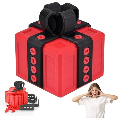 Annoying Gift Box, Prank Gift Box With Twist Storage, Funny 3D Printed The Annoying Present, Gag Prank Novelty Surprise Gift Wrap Gadgets for Christmas