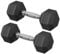 SONGMICS Hantelset, Hanteln 2er Set, Hexagon, Kurzhantel-Set, insgesamt 10 kg, für Workout, Fitnesstraining, Gewichtheben für Zuhause, Fitnessstudio, tintenschwarz SYL050B01