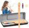 FOCCTS Flauta de pico soprano de madera de estilo alemán para niños, adultos, principiantes, digitación barroca, botón C