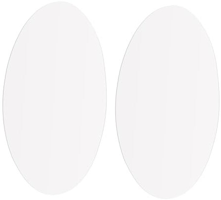 Operitacx 2 Pièces Autocollants muraux miroir auto-adhésifs autocollants miroir décalcomanies de fond etiquette autocollante carreaux de miroir auto-adhésifs grand miroir Plastique