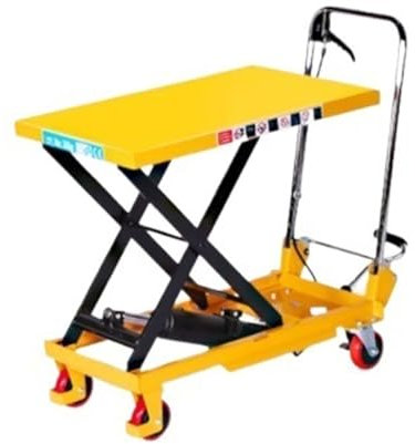 Gerüst Hubwagen Tischwagen Mobiler Aufzug Hebebühne for Lager Werkstatt Haushalt Arbeitsbühne(Single Scissor 500kg Load)