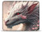 Tapis de Souris de Jeu Japonais Sakura Dragon (25x30cm) pour Ordinateur Portable, Bureau, Accessoire de Jeu, Gadget