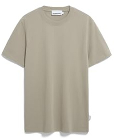 ARMEDANGELS Herren Heavyweight T-Shirt aus recyceltem Baumwoll Mix MAARKOS Relaxed Fit Light Sage XL