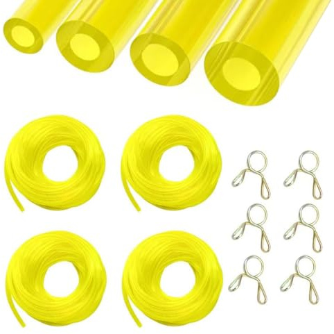4 Piezas 1m Mangueras de Combustible, Anguera De Gasolina, Manguera de Aceite 2 x 3.5mm, 2.5 x 5mm, 3 x 5mm, 3 x 6mm, para Motosierras, Sopladores