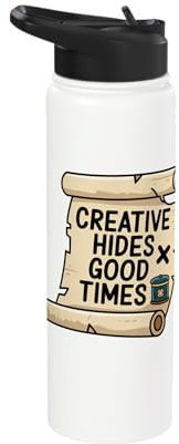 Creative Hides Good Times Geocache Hunting & Geocaching Stainless Steel Insulated Water Bottle