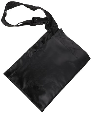 Borsa Porta Pennelli Make Up Professionale Pu Nera per Truccatrice | Fascia da Vita, Design Creativo e Delicato, Resistente All’acqua, 1 Pezzo