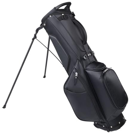 Wilson The 1914 Golf-Tragetasche mit PU-Leder-Außenmaterial und Carbonfaser-Beinen