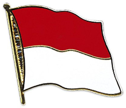 Flaggen-Pin vergoldet : Indonesien