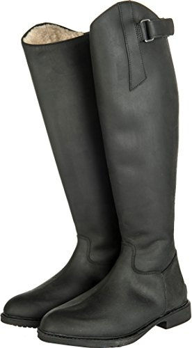 HKM 7579 Reitstiefel Flex Country, Gefüttert, Unisex Standardlänge/-weite, schwarz, 45