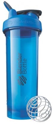 BlenderBottle Pro32 Tritan Trinkflasche mit BlenderBall, optimal geeignet als Eiweiß Shaker, Protein Shaker, Wasserflasche, BPA frei, skaliert bis 700 ml, Fassungsvermögen 940 ml, blau