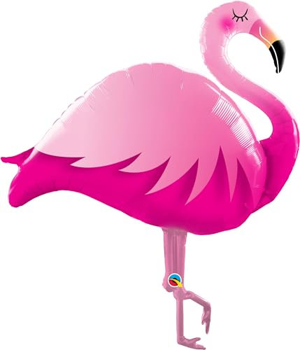 Flamingo 57807Q Ballon - XXL Riesenballon für Luft und Helium 117x80x30cm als Geburtstagsgeschenk, Party-Deko oder Überraschung für die Freundin, Pink