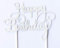 AILEXI Handmade 1 Count Glitter Cake Decorating Toppers - Happy Birthday Silver