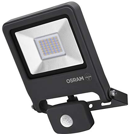 OSRAM - Projecteur Extérieur LED ENDURA FLOOD - Détecteur de Mouvement - Etanche IP44 - 30W - 2400 lumen - Orientable 180° - Blanc froid 4000K - Gris Anthracite