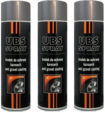 Troton UBS 3 x 500ml Spray GRAU UNTERBODENSCHUTZ Anti Gravel Schutz KUNSTHARZ GRAVEX