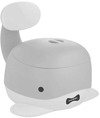 Baby Töpfchen Hawibaba New Generation Toilette für Pipi tragbare Reisetoilette Baby Mädchen mit transportablen rutschfesten Rücken Wal Design Aquamarin