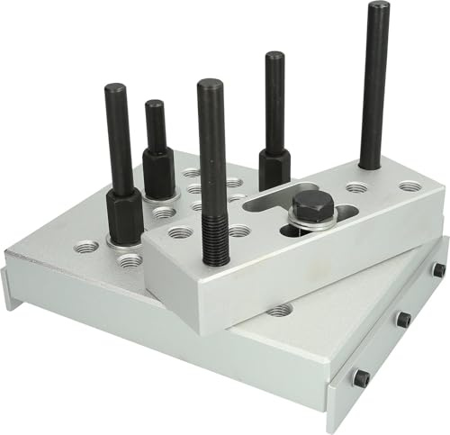 BRILLIANT TOOLS BT676007 Pressunterlage | 7-tlg. [Powered by KS TOOLS], Schwarz Silber