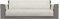 Italian Bed Linen CD-COMFORT-PANNA-4P Komfort-Antigleiten-Sofa-Decke,4 Plätze, Creme
