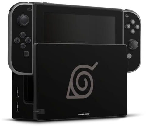 DeinDesign Autocollant Compatible avec Nintendo Switch Sticker Film Autocollant Konoha Logo Naruto Shippuden