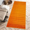 Carpeto Rugs Modern Läufer Flur Teppich Einfarbig Muster - Flauschige Flachflor Teppiche für Wohnzimmer, Schlafzimmer, Kinderzimmer - Kurzflor in Versch. Größen Pastell Farben Orange 80 x 200 cm