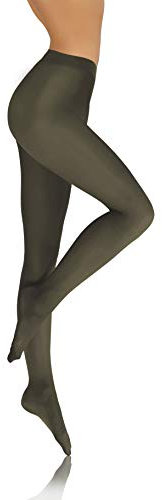 sesto senso Damen Strumpfhose Blickdicht Microfaser 70 DEN Grün 4 L Khaki