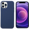 THBY Cover per iPhone 12 PRO Max, Custodia Antiurto Gomma Gel Silicio Liquido con Fodera Tessile Microfibra Morbida per Apple iPhone 12 PRO Max. (Blu, per iPhone 12 Pro Max)