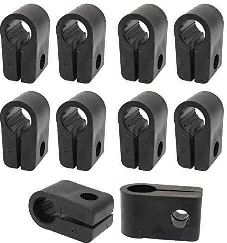 10 Pack F4P Size 4 Cleats for Cable 7.7mm - 10mm Diameter - Ideal for SWA Hi-Tuff CYKY-J and Heavy Duty - Strain Relief
