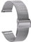 TStrap Orologi Cinturini Maglia Milanese 18mm - Argento Cinturini di Ricambio a Sgancio Rapido per Donna - Cinturino Smartwatch in Acciaio Inossidabile in Metallo