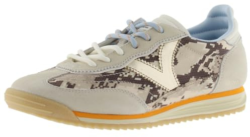 victoria Sneaker Saturno 1158112 | Animal-Print & Passende VelourslederEinsätzen & Gezackte Sohle für Damen
