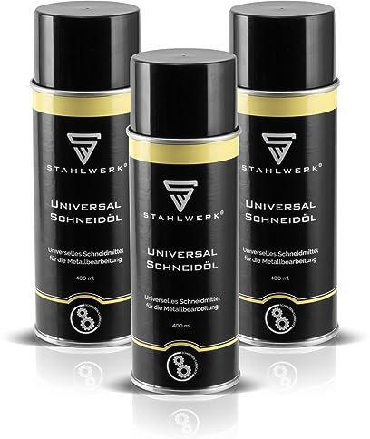 STAHLWERK 3er Set Universal Schneidöl für die Metallbearbeitung, Schneidmittel zum Sprühen, geeignet zum Bohren, Sägen und Gewindeschneiden