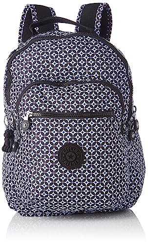 Kipling Seoul S - Kleiner Rucksack mit Laptopschutz 13 Zoll 35 cm 14 L - Schwarzliche Fliesen, Schwärzliche Fliese, Einheitsgröße, Seoul S