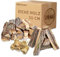 VBChome Brennholz 20 kg Eiche 30cm Getrocknetes Kaminholz für Lagerfeuer, Ofen, Kaminöfen, Grill - Feuerholz Auswahl 20-500 kg Natürlich Einsatzbereit Mit Öko-Anzündwolle