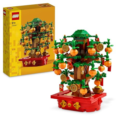LEGO Glückskastanie, Bauset für Kinder ab 9 Jahren, Mondneujahrsgeschenk für Jungen und Mädchen, Set für Rollenspiele, Festtagsdeko, Wohn-Deko, Tischschmuck 40648