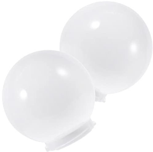 2 Stück Kugelförmige Acryl Lampenschirme für Außen, Wandlampe