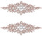 FINGERINSPIRE 2 Stück Strass Applikation Für Hochzeitskleid (Roségold, 240x95 mm) Kristall Patch Zum Aufbügeln/Aufnähen Hotfix Diamant Nähapplikationen Für Brautkleider Kopfbedeckung Gürtel