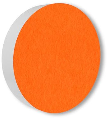 Basotect G+ Schallabsorber - Kreis Ø 55 cm Akustik Element Schalldämmung - Diverse Farben, Farbe: Orange