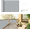 SUNNY GUARD Pantalla Privacidad Balcón 80x300cm Protección de Privacidad,Protección UV,Impermeable,a Prueba de Viento,Adecuado para Balcón Terraza,Gris