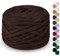 LEREATI Fettuccia per Borse a Uncinetto 285g/100m Cordino per Borse Uncinetto, Filato per Uncinetto, Cordoncino per Borse, Cestini, Tappeti, Fai da Te, Decorazioni, Artigianato (Caffè)