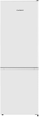Corbero - Frigorífico Combi | CCHS18064W | 292L | 59x59,5x178,5 | No Frost | Luz LED | Crisper | Balcones Ajustables | Estantes de Cristal | Hueveras | Cubiteras | 39 Db | Blanco