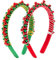 O-Kinee Serre Tete Noel, Lot de 2 bandeaux de Noël, Accessoire Noel avec Clochettes, Serre Tete Noel Adulte Enfant, Serre Tête noël pour la Décoration de Fête de Noël
