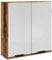 vidaXL Bad-Spiegelschrank Altholz-Optik 64x20x66,5 cm Holzwerkstoff, Badschrank mit Spiegel, Badezimmer-Wandschrank mit Spiegel, Bad-Wandschrank mit Spiegel