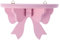 BESTYASH Schweberegal aus Holz Schleifenregal Rosa Bücherregal 7. 9 Holz-Fliegenregal Schmetterling Halbkreisförmiges Aufbewahrungsregal Prinzessin