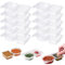 DTXYBC 10 Piezas Contenedor de Condimento de Doble Compartimento, Contenedor Portátil de 2 Compartimento con Tapa, Para Salsas y Snacks (10)