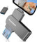 Ruweipan Chiavetta USB per Phone,[Senza APP] 512GB Pendrive USB C 4 in 1 Memoria Esterna USB 3.0 Chiavetta per Scaricare Foto Photostick per OTG Android/Smartphone/PC/Tablet/Pad/iOS(512G,Nero)