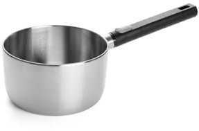 WOLL – Logic Steel Stieltopf Ø 18 cm Edelstahl, 10 cm hoch – Induktion – PFAS-freier Kochtopf mit abnehmbarem Stiel – für alle Herdarten – langlebig & backofenfest